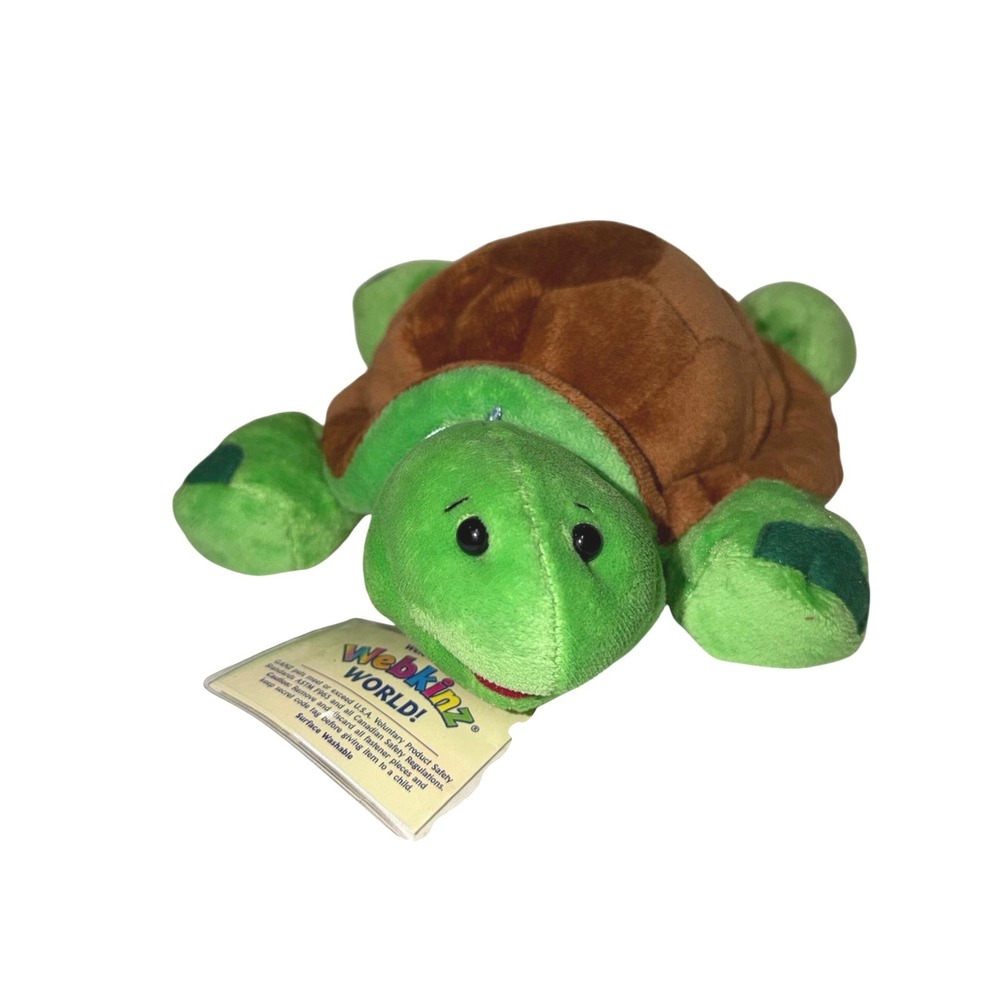 Ganz Webkinz Turtle Plush Green Brown Stuffed Animal HM150 Collectible Toy